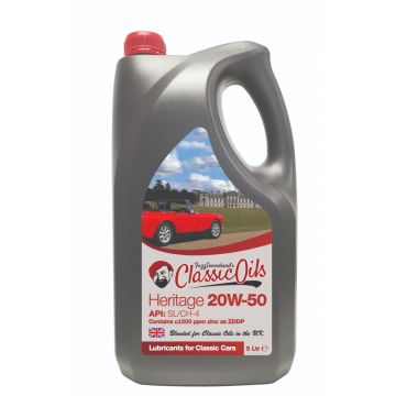 Classic Oils Heritage 20W-50 5-litre
